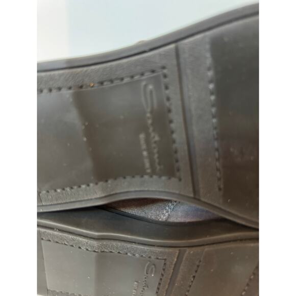 Santoni ankle fur-trim detail boots men’s size 8.5 (display model)